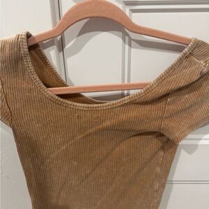 Wild Fable Mustard Ribbed Top